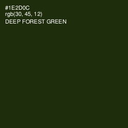 #1E2D0C - Deep Forest Green Color Image